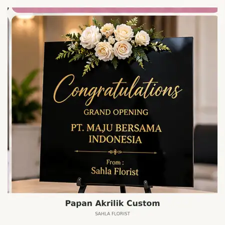 Papan Bunga Akrilik Jombang